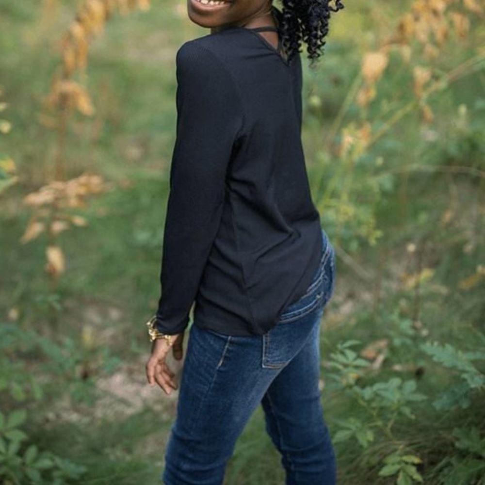 Girls Peyton bre Josie cross back too black 8 NWT - Picture 5 of 5